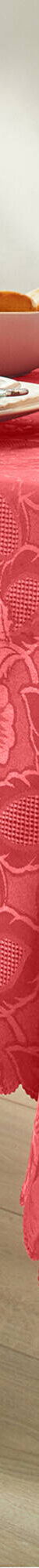 Jacquard tafellaken in damast (tomette) Jacquard tafellaken in damast (tomette)